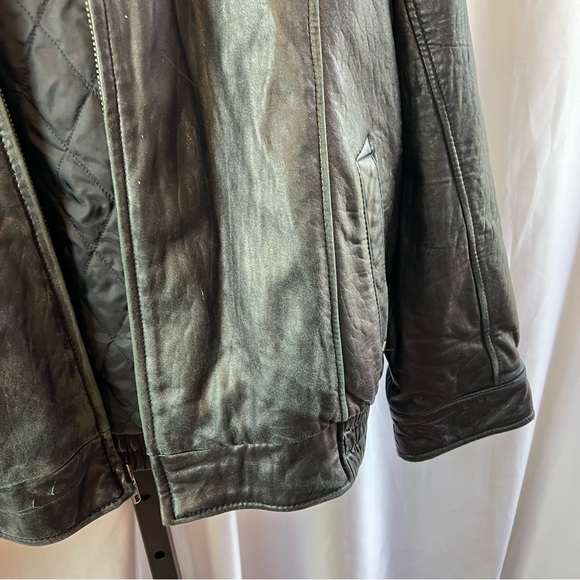 Wilsons Leather Black Genuine Leather Coat, size XXL - Picture 5 of 7
